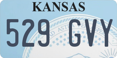 KS license plate 529GVY