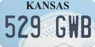 KS license plate 529GWB