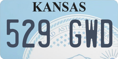 KS license plate 529GWD