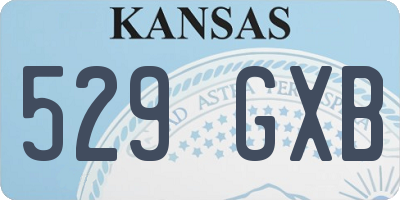 KS license plate 529GXB