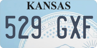 KS license plate 529GXF