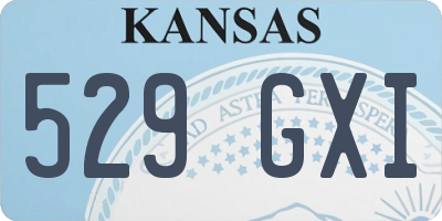 KS license plate 529GXI