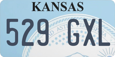 KS license plate 529GXL