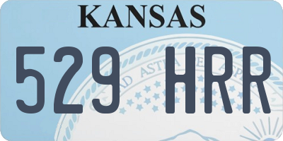 KS license plate 529HRR