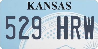 KS license plate 529HRW