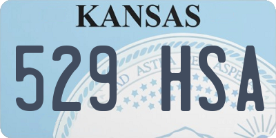 KS license plate 529HSA