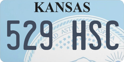KS license plate 529HSC