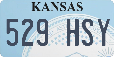 KS license plate 529HSY