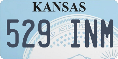KS license plate 529INM