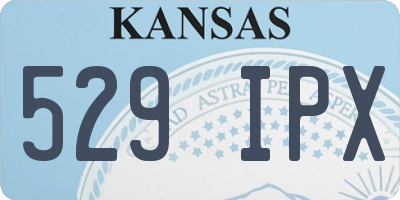 KS license plate 529IPX