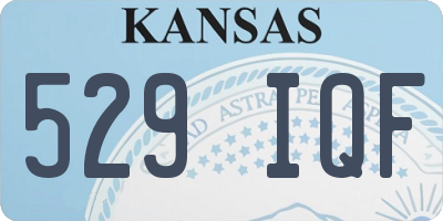 KS license plate 529IQF