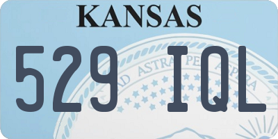 KS license plate 529IQL