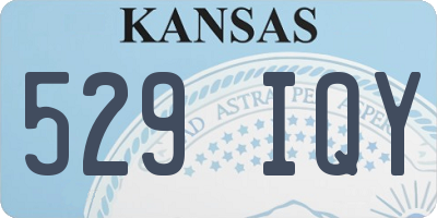 KS license plate 529IQY