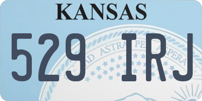 KS license plate 529IRJ