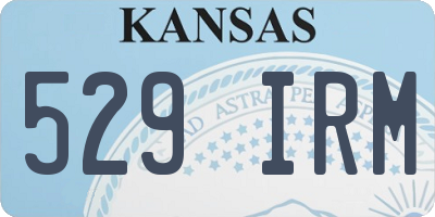 KS license plate 529IRM