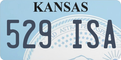 KS license plate 529ISA