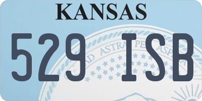 KS license plate 529ISB