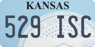 KS license plate 529ISC