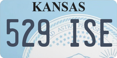 KS license plate 529ISE