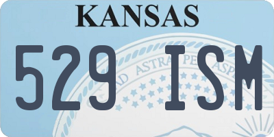 KS license plate 529ISM