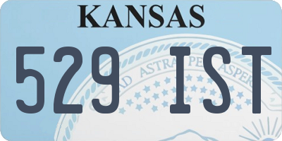 KS license plate 529IST