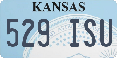 KS license plate 529ISU