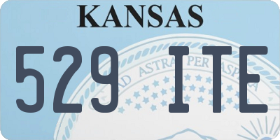 KS license plate 529ITE
