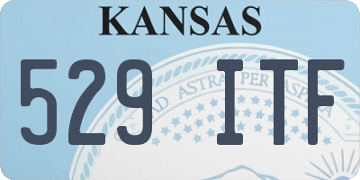 KS license plate 529ITF