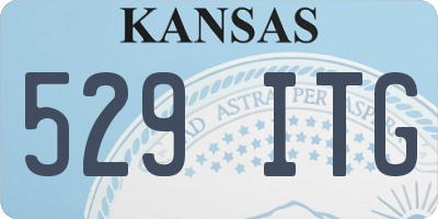 KS license plate 529ITG