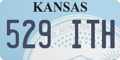 KS license plate 529ITH