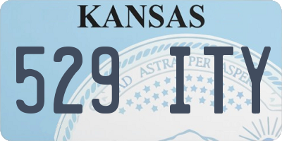 KS license plate 529ITY