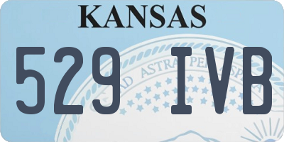 KS license plate 529IVB