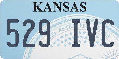 KS license plate 529IVC