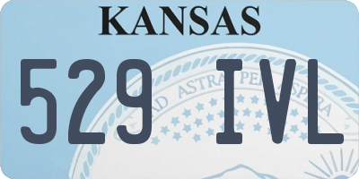 KS license plate 529IVL
