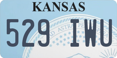 KS license plate 529IWU