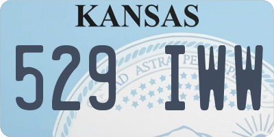 KS license plate 529IWW