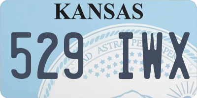 KS license plate 529IWX