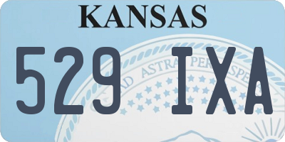 KS license plate 529IXA