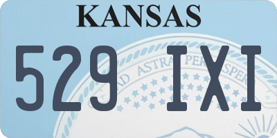 KS license plate 529IXI
