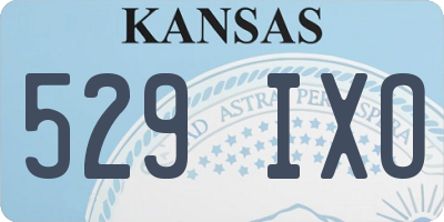 KS license plate 529IXO