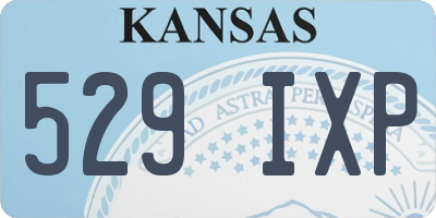 KS license plate 529IXP