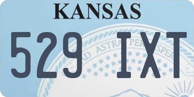 KS license plate 529IXT