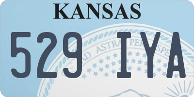 KS license plate 529IYA