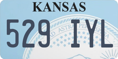 KS license plate 529IYL