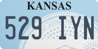 KS license plate 529IYN