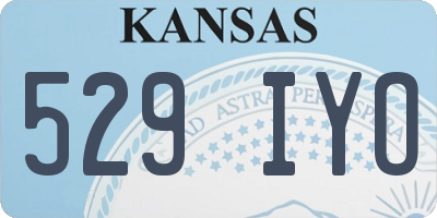KS license plate 529IYO