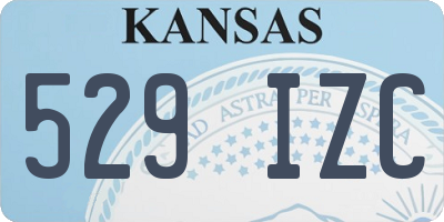 KS license plate 529IZC