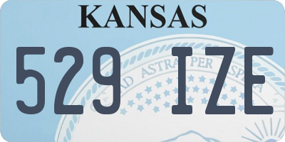 KS license plate 529IZE