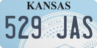 KS license plate 529JAS