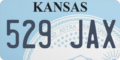 KS license plate 529JAX